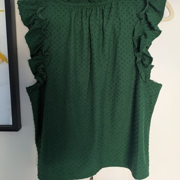 NWT J.Crew green top - Picture 5 of 7